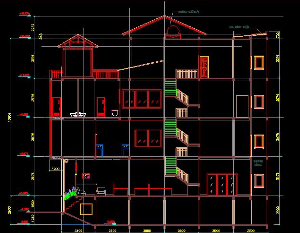 Bản vẽ kiến trúc nhà phố kích thước 7 x 21m kiến trúc đẹp