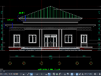 Bản vẽ kiến trúc nhà văn hóa kích thước 18x28m