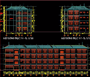 tổng thể trường học,kiến trúc tổng thể trường học,trường thcs phú lợi