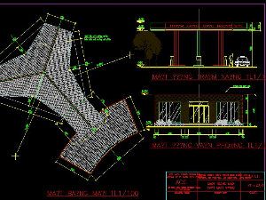 Bản vẽ kiến trúc trạm xăng,kiến trúc trạm xăng,kết cấu trạm xăng dầu