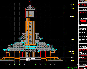 Bản vẽ kiến trúc Nhà,Trung tâm hành hương đức mẹ La Vang,kiến trúc nhà hành hương,kiến trúc nhà thờ