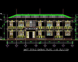 Bản vẽ Kiến trúc Trường tiểu học Cửa Dương - Phú quốc - Kiên Giang