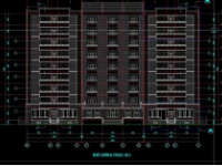 ký túc xá 10 tầng,file cad ký túc xá,ký túc xá file cad,autocad ký túc xá