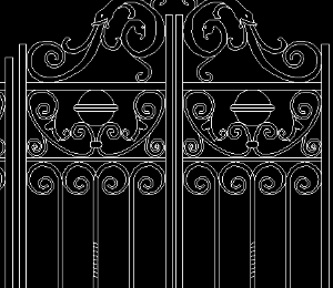 Bản vẽ mẫu cánh cổng đẹp
