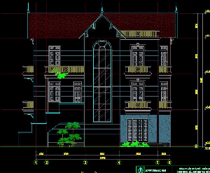 Bản vẽ mẫu nhà biệt thự kích thước 10x18m . Gồm kiến trúc và kết cấu