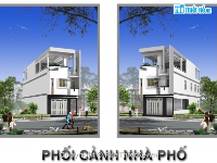 phối cảnh,phối cảnh nhà,Bản vẽ nhà phố,Thiết kế nhà phố