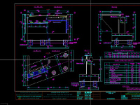 Bản vẽ mố chữ U chéo góc B=11m file cad