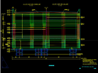 Bản vẽ mố chữ U chéo góc B=12m file cad