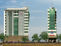 Bản vẽ ngân hàng BIDV Chợ Lớn KT 10.5x29m cao 10 tầng (có phối cảnh)
