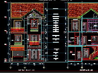 kiến trúc 3 tầng,nhà 3 tầng,nhà 3 tầng kích thước 8m x 20.4m,Bản vẽ nhà 3 tầng