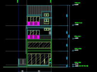 nhà 4 tầng,nhà 4 tầng 6x13.2m,nhà dân 4 tầng,file cad nhà ở 4 tầng,nhà phố 4 tầng