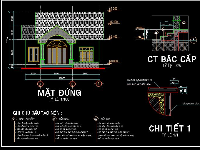 nhà cấp 4 đẹp,nhà cấp 4,nhà 3 phòng ngủ,Bản vẽ nhà cấp 4 đẹp 8x18m