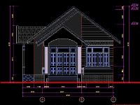 Bản vẽ nhà cấp 4 kích thước 8.5x24m