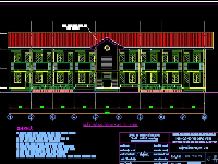 Bản vẽ nhà công vụ 9.5 x 35.5m full kiến trúc kết cấu, điện nước
