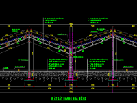 bản vẽ nhà xe công nhân,bản vẽ autocad nhà để xe,bản vẽ mái tôn nhà để xe,cad nhà để xe,nhà để xe 18x27.5m