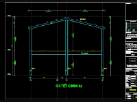 Bản vẽ nhà hàng ăn uống hải sản quảng ninh bằng kết cấu thép kích thước 10.6x14.1m