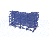 Bản vẽ nhà hàng kết cấu thép vượt nhịp 9m 5 tầng sàn decking