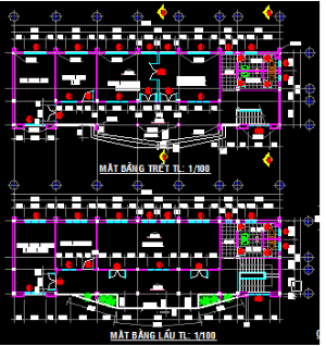 Bản vẽ,Bản vẽ mặt bằng,mặt bằng,Nhà hiệu bộ,ứng dụng,Bản vẽ mặt đứng