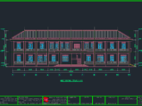 Trường mầm non 2 tầng,bản vẽ trường học 2 tầng,trường mầm non 2 tầng 17.82x36m,thiết kế trường mầm non 2 tầng