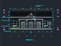 nhà cấp 4 đẹp,Autocad nhà cấp 4,Autocad nhà 5 gian,Nhà 6.8x16m,Thiết kế nhà 5 gian