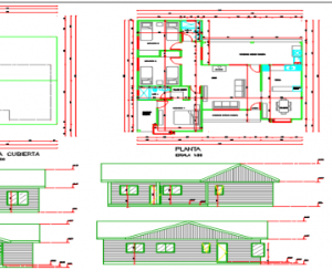 Bản vẽ nhà dân,Bản vẽ autocad,nhà một tầng