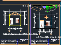 nhà ở cấp 4,1 tầng,nhà ở 4.8x17m,bản vẽ nhà cấp 4