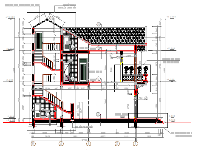 Bản vẽ nhà phố 2 tầng 1 tum 6x12m