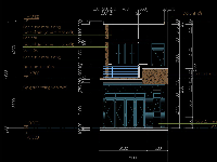 Bản vẽ Nhà phố 2 tầng kích thước 5x20m (KT+KC+ME) 