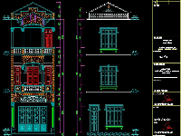 Nhà phố 3 tầng,Nhà phố 3 tầng 4.5x17m,CAD Nhà phố 3 tầng,bản vẽ nhà phố 3 tầng