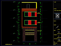 Bản vẽ nhà phố 3.5 tầng kích thước 5.85x8m (full kiến trúc, kết cấu)