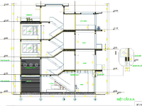 Bản vẽ Nhà phố 4 tầng 1 tum 5.5x14.5m (Full kiến trúc)