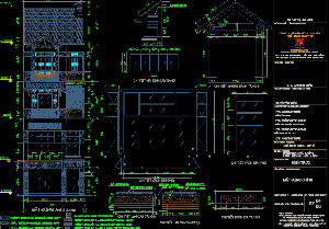 Bản vẽ,Bản vẽ nhà phố,nhà 4 tầng,4 tầng