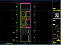 Bản vẽ nhà phố 4 tầng kích thước 4.05x13m (full kiến trúc, kết cấu)