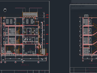 Bản vẽ Nhà phố 4 tầng kích thước 7x17m ( Kiến trúc)