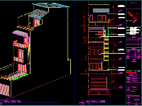 Bản vẽ nhà phố 5 tầng 4x12.5m ( DT Đất 4x20m ). Full KT,KC,ME