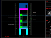 Bản vẽ nhà phố 5 tầng 4.4x17.95m,Bản vẽ nhà phố 5 tầng,Bản vẽ Cad nhà phố 5 tầng,Bản vẽ nhà 5 tầng