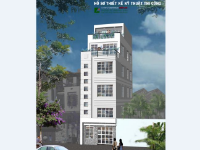 Bản vẽ nhà phố 5.5 tầng kích thước 5.54x16.4m (KT,KC,ĐN,PC)