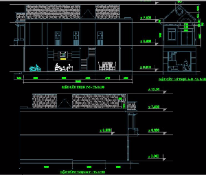 Bản vẽ nhà phố 5x18m Gồm: 2 tầng (KC+Điện+Nước)