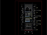 Bản vẽ nhà phố 5x25m x 5 tầng full kiến trúc, điện, nước, wifi, ADSL, trần, các chi tiết cửa,v.v...
