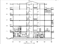 Bản vẽ nhà phố 6 tầng hiện đại 4x20m