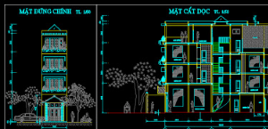 Bản vẽ,Bản vẽ autocad,Bản vẽ nhà phố,Bản vẽ full,nhà mặt phố