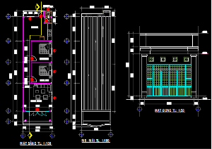 Bản vẽ,Bản vẽ autocad,mặt bằng,ứng dụng,Bản vẽ mặt đứng,nhà cấp 4