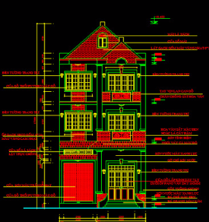 Bản vẽ,Bản vẽ autocad,Bản vẽ nhà phố,nhà phố 3 tầng,nhà mặt phố