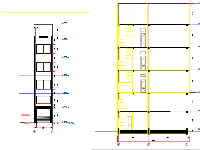 Bản vẽ nhà phố,Bản vẽ nhà phố 3.4x10.45m,kiến trúc nhà phố