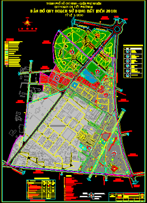 Bản vẽ quy hoạch sử dụng đất phường 9 quận Phú Nhuận