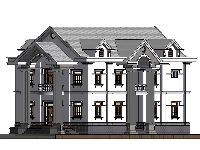 Bản vẽ Revit biệt thự 2 tầng 10.6x20.7m