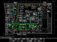 Bản vẽ shop drawing hệ thống ống gió chống cháy EI tầng hầm.