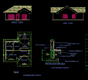 nhà cấp 4,Bản vẽ nhà trẻ,nhà ở cấp 4