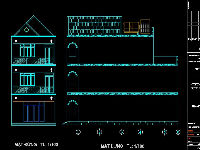 Bản vẽ Sơ Bộ Nhà phố 3 tầng 6x15m ( kiến trúc, kết cấu)