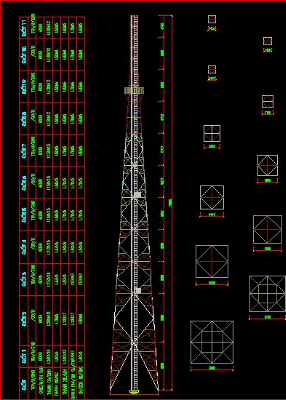 Bản vẽ Tháp truyền thanh,truyền hình 70m full bản vẽ, thuyết minh